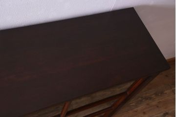 アンティーク家具　和製アンティーク　格子引き戸が印象的な収納棚(戸棚、食器棚、飾り棚)