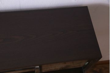 レトロ家具　レトロ　シックな色合いが魅力的な本箱(ブックケース、収納棚、戸棚、食器棚)