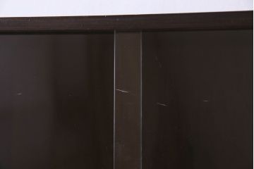 レトロ家具　レトロ　シックな色合いが魅力的な本箱(ブックケース、収納棚、戸棚、食器棚)