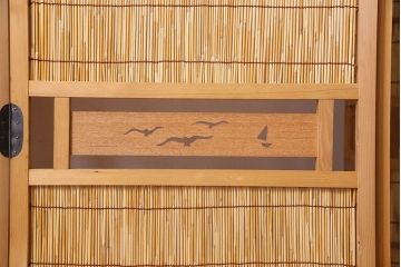 アンティーク雑貨　古民具・骨董　折り畳み式パーテーション(簀戸、衝立、葦戸)(1)