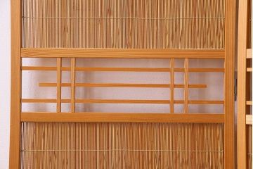 アンティーク雑貨　古民具・骨董　折り畳み式パーテーション(簀戸、衝立、葦戸)(2)