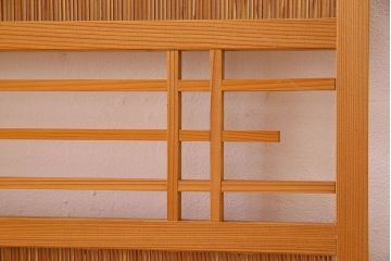 アンティーク雑貨　古民具・骨董　折り畳み式パーテーション(簀戸、衝立、葦戸)(2)