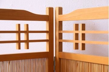 アンティーク雑貨　古民具・骨董　折り畳み式パーテーション(簀戸、衝立、葦戸)(2)