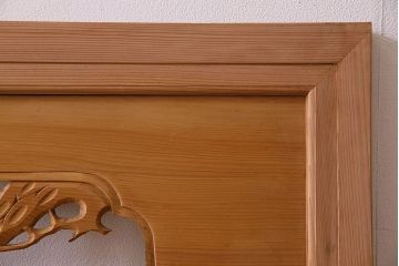 古民具・骨董　特大　亀の彫刻　欄間(透かし彫り)
