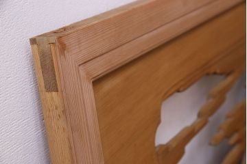 古民具・骨董　特大　亀の彫刻　欄間(透かし彫り)