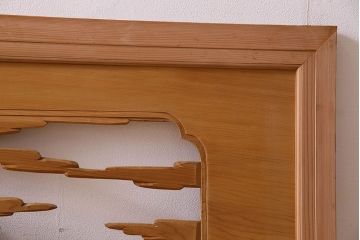 古民具・骨董　特大　亀の彫刻　欄間(透かし彫り)