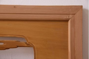 古民具・骨董　特大　鶴の彫刻　欄間(透かし彫り)