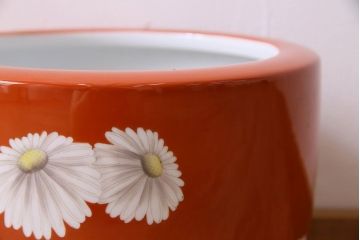 アンティーク雑貨　アンティーク　昭和初期　日陶　則武(オールドノリタケ)　菊絵の火鉢(3)