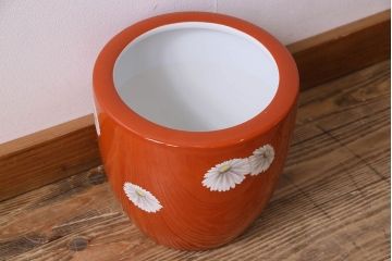 アンティーク雑貨　アンティーク　昭和初期　日陶　則武(オールドノリタケ)　菊絵の火鉢(3)