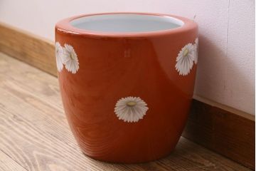 アンティーク雑貨　アンティーク　昭和初期　日陶　則武(オールドノリタケ)　菊絵の火鉢(3)