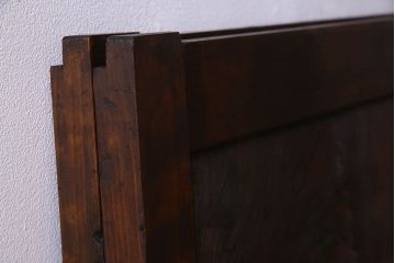 古民具・骨董　杢目が美しい　杉材一枚板の板戸2枚(窓)(1)