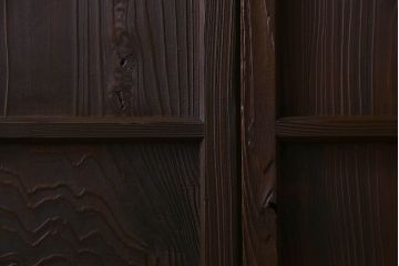 古民具・骨董　和モダンな横桟板戸(舞良戸)2枚セット