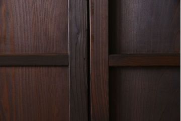 古民具・骨董　和モダンな横桟板戸(舞良戸)2枚セット