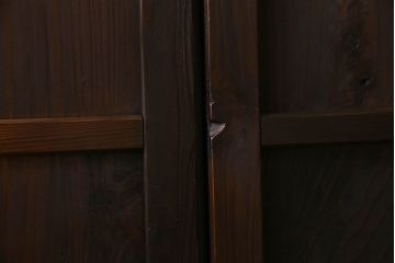 古民具・骨董　和モダンな横桟板戸(舞良戸)2枚セット