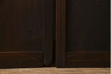 古民具・骨董　和モダンな横桟板戸(舞良戸)2枚セット