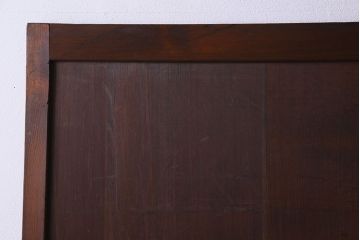 和製アンティーク　杉材の美しい柾目が印象的な板戸(帯戸、建具)2枚セット