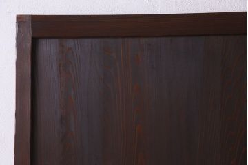 和製アンティーク　板目が魅力的な杉材の古い板戸(帯戸、建具)