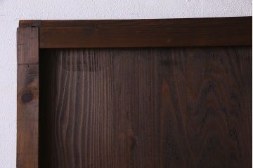和製アンティーク　板目が魅力的な杉材の古い板戸(帯戸、建具)