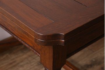 アンティーク家具　イギリスアンティーク　オーク材製の上質なドローリーフテーブル(エクステンションテーブル、ダイニングテーブル)