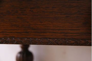 アンティーク家具　イギリスアンティーク　オーク材製の上質なドローリーフテーブル(エクステンションテーブル、ダイニングテーブル)