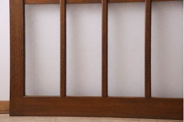 昭和レトロ　特大　教会で使われていたガラス引き戸(ガラス戸)2枚セット(3)