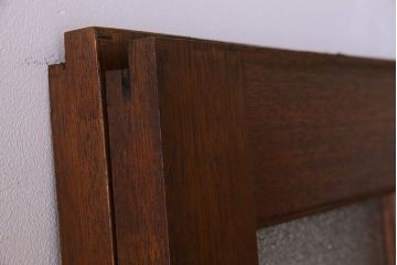 昭和レトロ　特大　教会で使われていたガラス引き戸(ガラス戸)2枚セット(3)