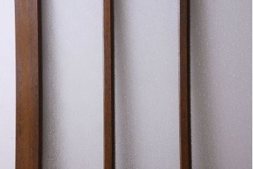 昭和レトロ　特大　教会で使われていたガラス引き戸(ガラス戸)2枚セット(3)