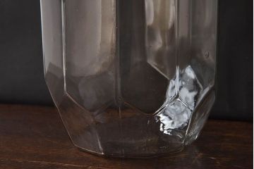 アンティーク雑貨　和製アンティーク　アルミ蓋付きのレトロなガラス瓶(ガラスビン)2個セット