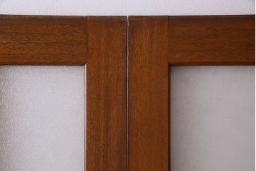 昭和レトロ　特大　教会で使われていたガラス引き戸(ガラス戸)2枚セット