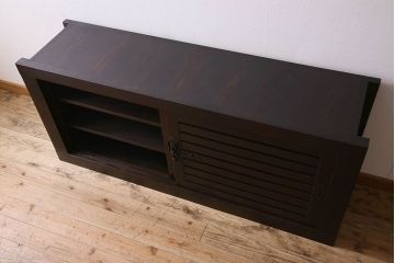 アンティーク家具　和製アンティーク　前面檜材　明治期の収納箪笥サイドボード(水屋箪笥)