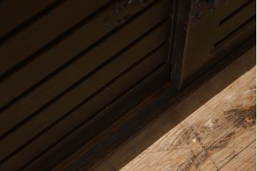 アンティーク家具　和製アンティーク　前面檜材　明治期の収納箪笥サイドボード(水屋箪笥)