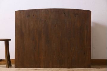 アンティーク家具　和製アンティーク　前面欅材　漆塗りが美しい戸棚(収納棚)