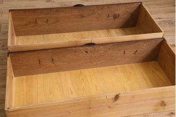 アンティーク家具　【M様加工費込ご決済用】前面栗材　漆塗り!桜丸金具の時代箪笥ローボード(米沢箪笥、衣装箪笥、引き出し、テレビ台)(2)