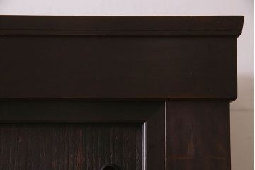 和製アンティーク　五尺　変わり型!二段重ね水屋箪笥(食器棚、収納棚)