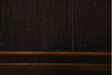 和製アンティーク　五尺　変わり型!二段重ね水屋箪笥(食器棚、収納棚)