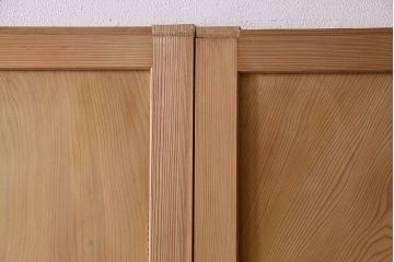 高級品!杢目の良い秋田杉が使われた組子入り格子帯戸(引き戸、ガラス帯戸)(1)