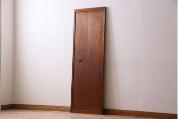 和製アンティーク　古いヒノキ材の質感が味のあるドア(扉)