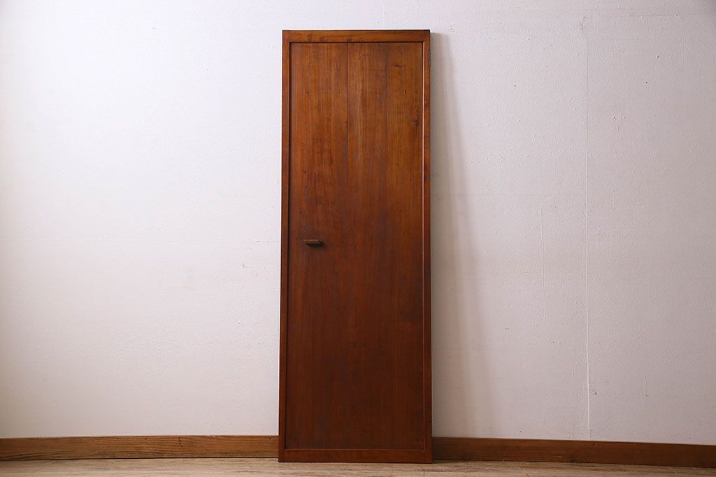 和製アンティーク　古いヒノキ材の質感が味のあるドア(扉)