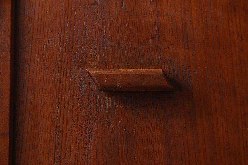 和製アンティーク　古いヒノキ材の質感が味のあるドア(扉)