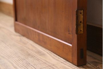 和製アンティーク　古いヒノキ材の質感が味のあるドア(扉)