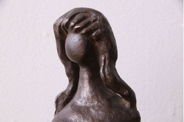 アンティーク雑貨　木内克　エーゲ海に捧ぐ　ブロンズ裸婦・木箱付き