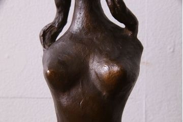 アンティーク雑貨　木内克　エーゲ海に捧ぐ　ブロンズ裸婦・木箱付き