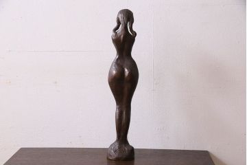 アンティーク雑貨　木内克　エーゲ海に捧ぐ　ブロンズ裸婦・木箱付き