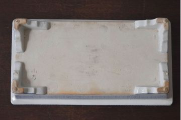 アンティーク雑貨　大正〜昭和初期　インテリアとしても!脚付き　花唐草　印判水盤