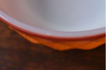 アンティーク雑貨　ビンテージ　ファイヤーキング(FireKing)　1960年代〜1970年代　キンバリーボウル・イエロー