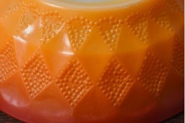 アンティーク雑貨　ビンテージ　ファイヤーキング(FireKing)　1960年代〜1970年代　キンバリーボウル・イエロー