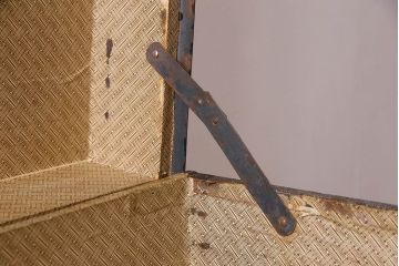 アンティーク　 1940年頃　古い質感が味のあるアンティークトランク(収納箱)(1)