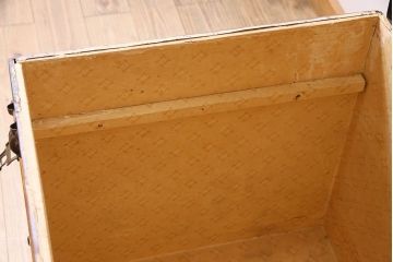 アンティーク　1940年頃　古い質感が味のあるアンティークトランク(収納箱)(2)