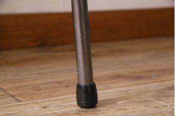 アンティーク家具　 和製アンティーク　朴の木材　鉄脚テーブル(アイアンテーブル、作業台、花台)