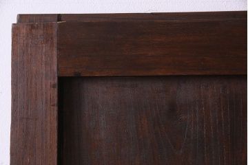 和製アンティーク　明治大正期　総ケヤキ材　立派な金具が魅力的な蔵戸(ドア、玄関戸)